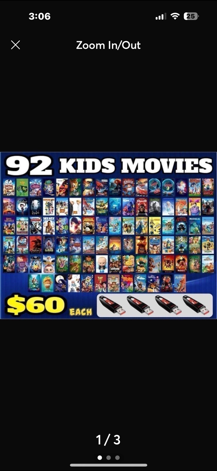 92 Kids Movies On U S B