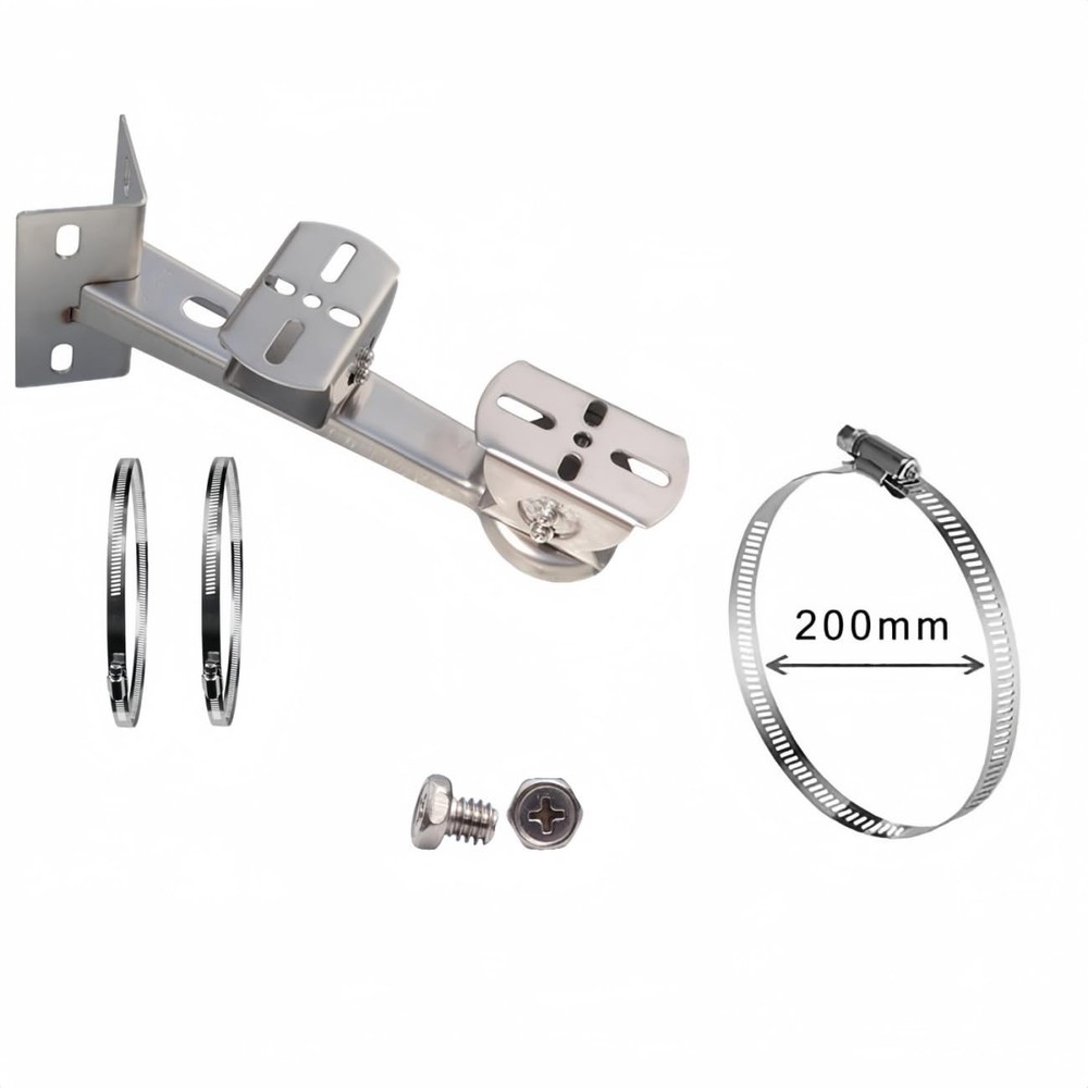 Security Camera Corner Pole Mounting Bracket Wall Mount 2 20cm Loops 1 PC