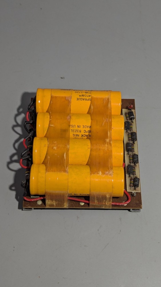 Diode & filter capacitor board for an rf amplifier