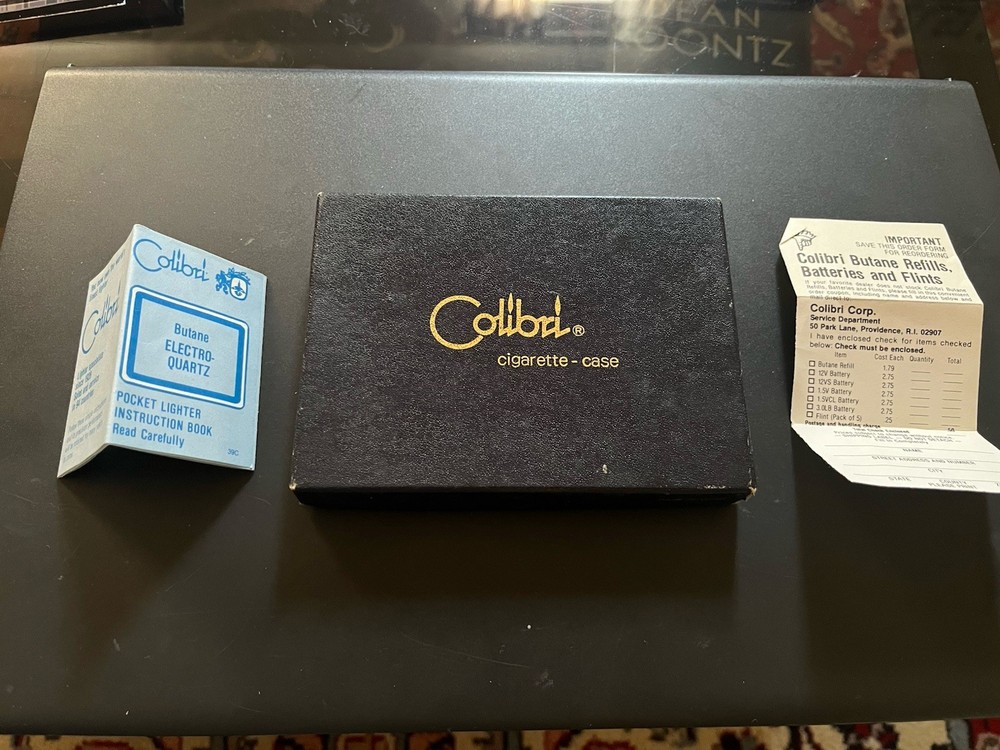 vintage colibri cigarette case