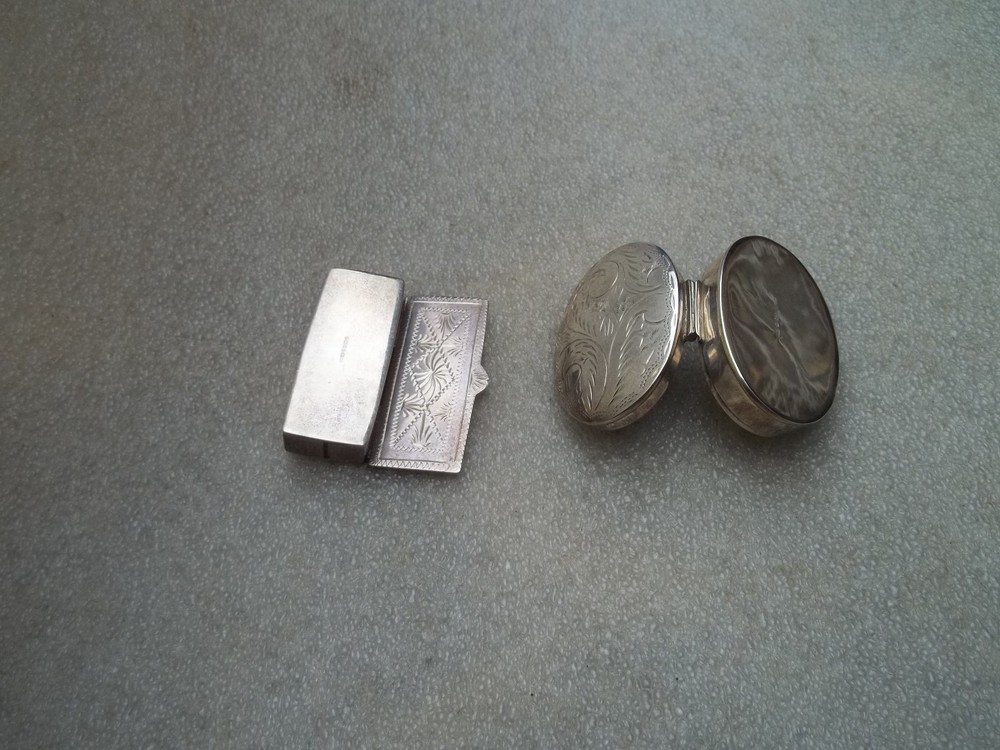 Vintage Silver Boxes x 2