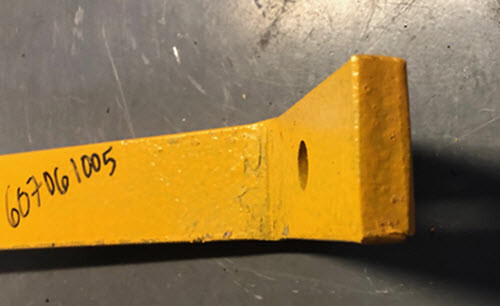 TONUTTI TEDDER TINE ARM, HAYMASTER TEDDER TINE ARM GT500 TEDDER