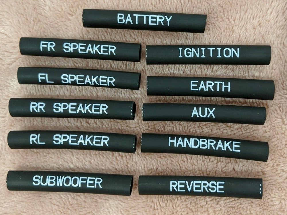 Wiring Labels : 2 KITS Heatshrink VALUE PACK!