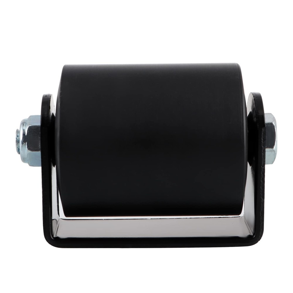 2-Pack 3in Nylon Sliding Gate Roller with C-Bracket Gate Guide Assembly