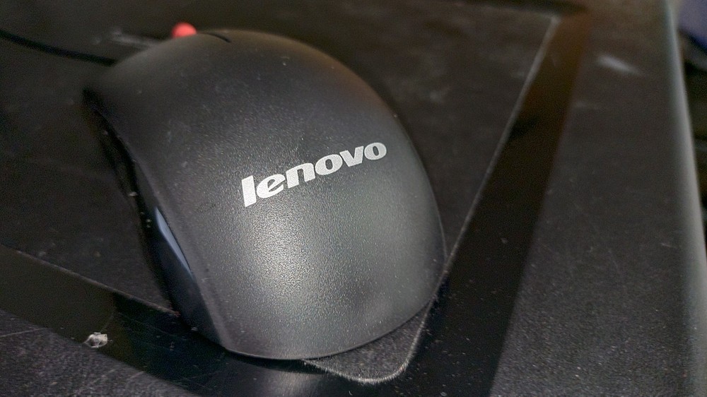 Black {Lenovo} [MSU1175] Wired USB Mouse