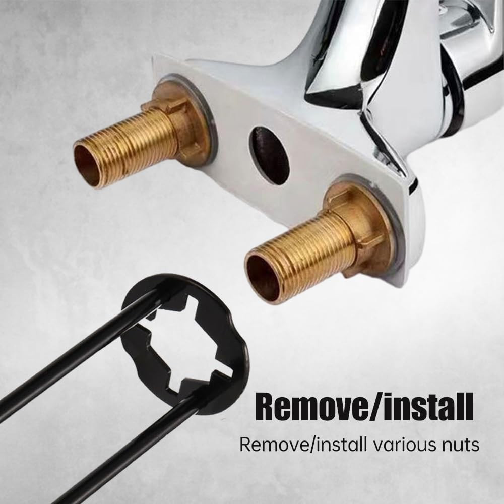 2 Pcs Multifunctional Sink Wrench Set for Tight Spaces