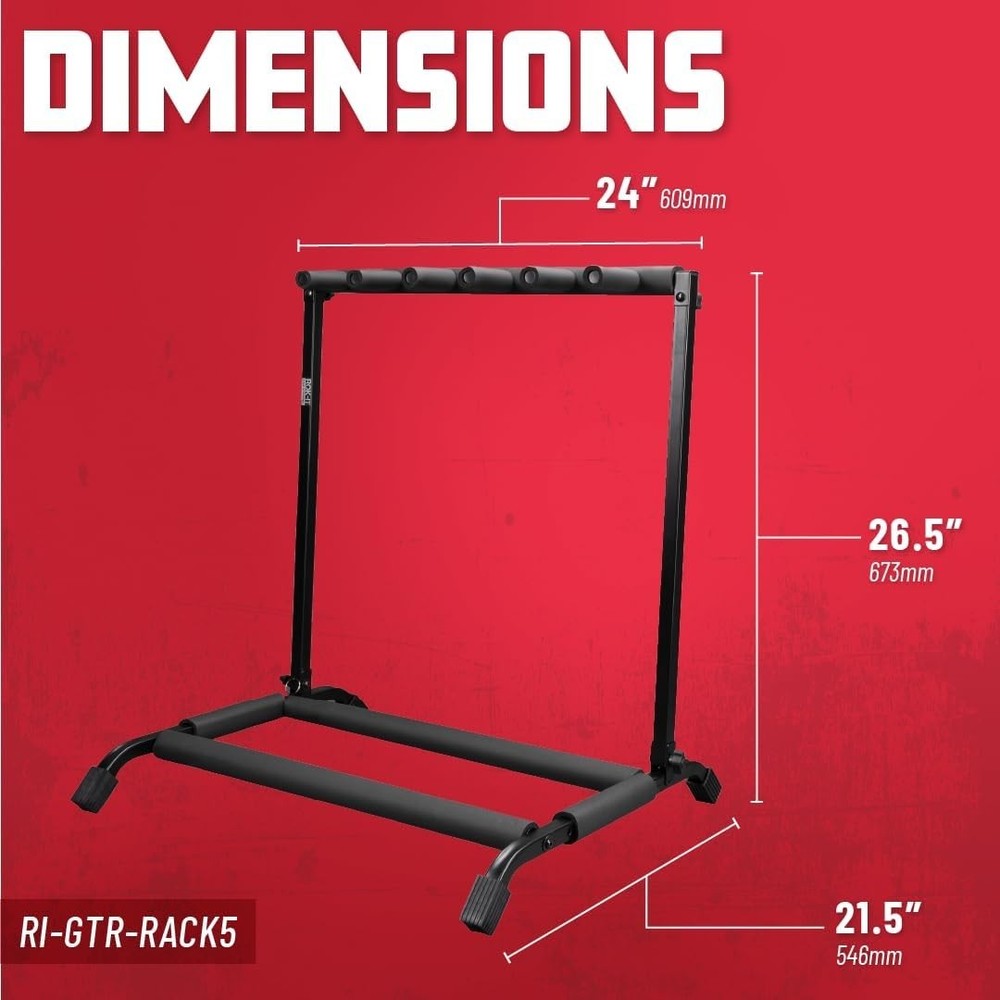 Multi Guitar Stand Rack with Folding Design (RI-GTR-RACK5)