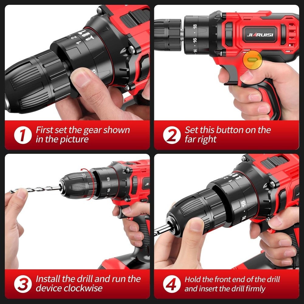 Max Cordless Impact Drill Driver Set with