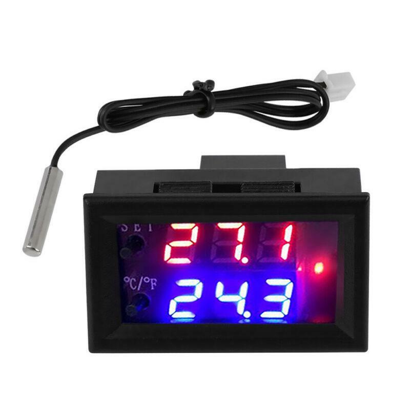 Digital LED Microcomputer Thermostat Controller Switch Temperature Sensor 12V