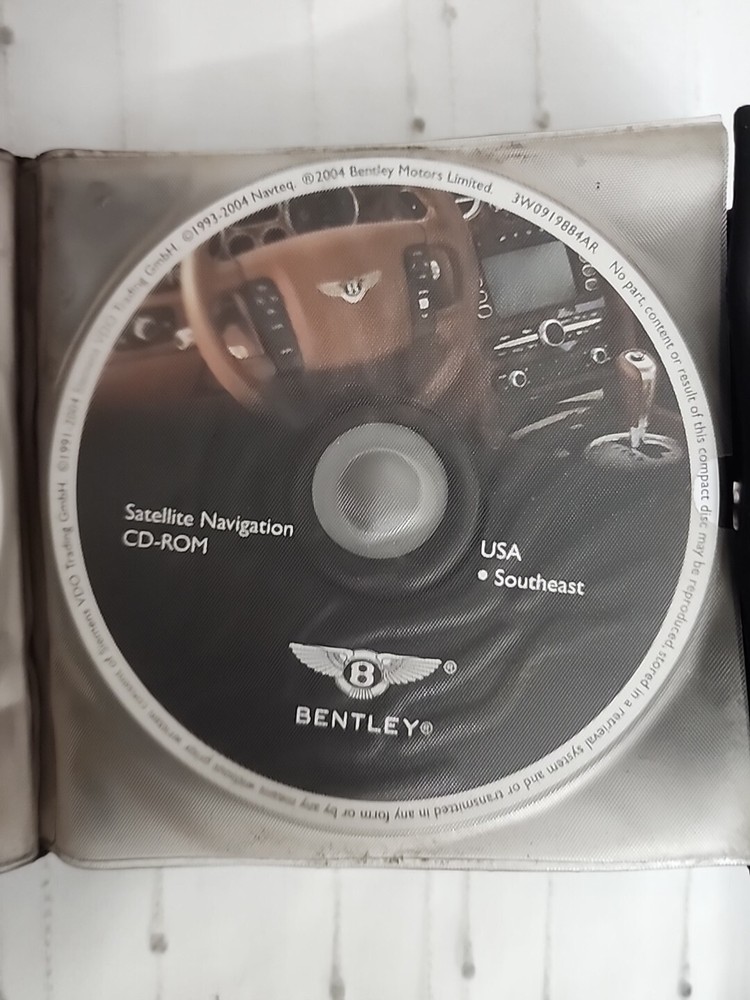 Bentley Sat Nav Cd Rom Disc Set. USA/CANADA