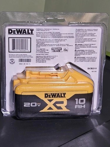 2 PACK DeWALT DCB210-2 20V MAX XR 10.0 AH Lithium-Ion Battery Tool Batteries New
