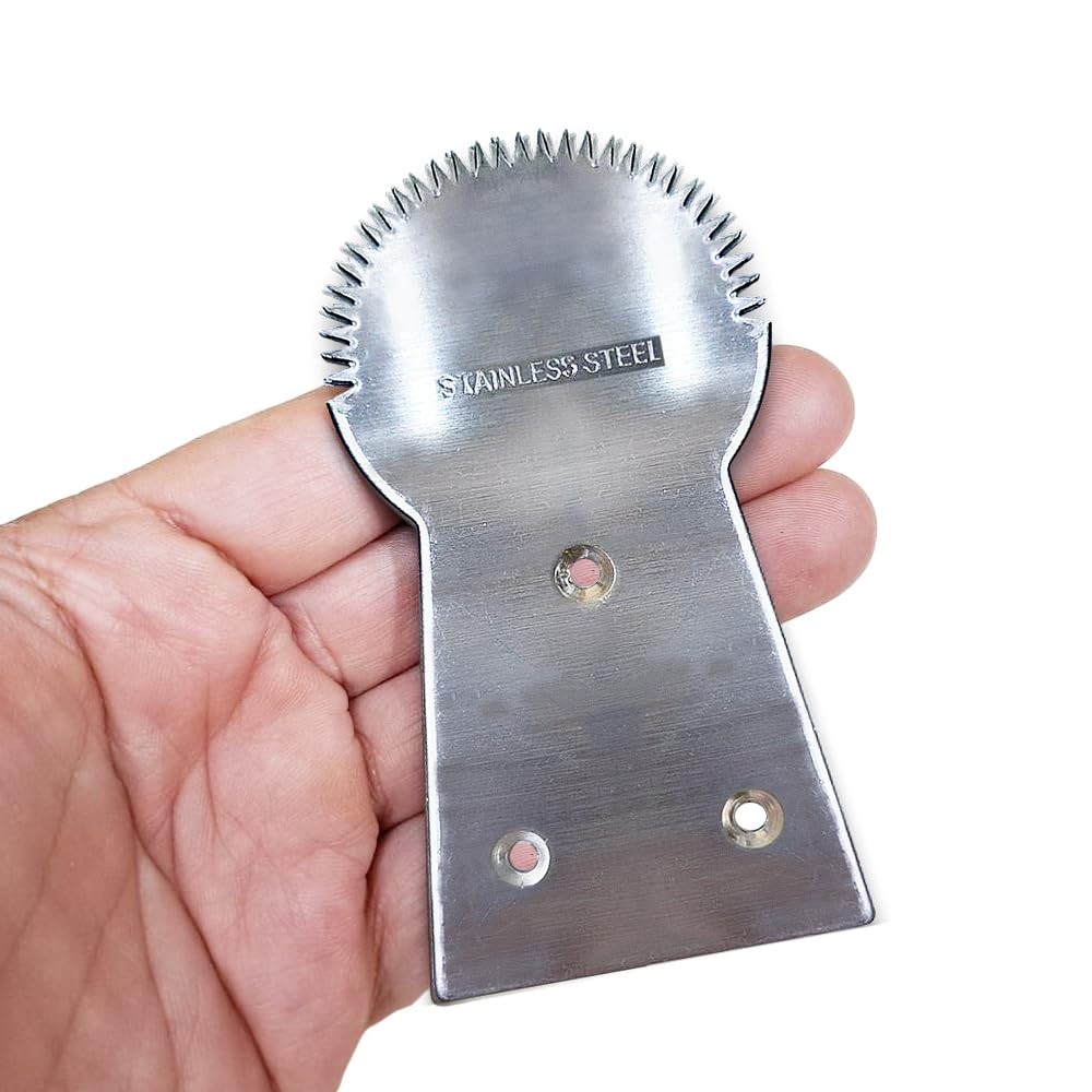WitnyStore Kitchen Tool 3½" Long Stainless Steel Coconut Grater 3½", Silver