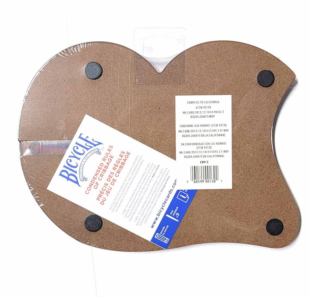 Bicycle 29 Cribbage Board with Pegs