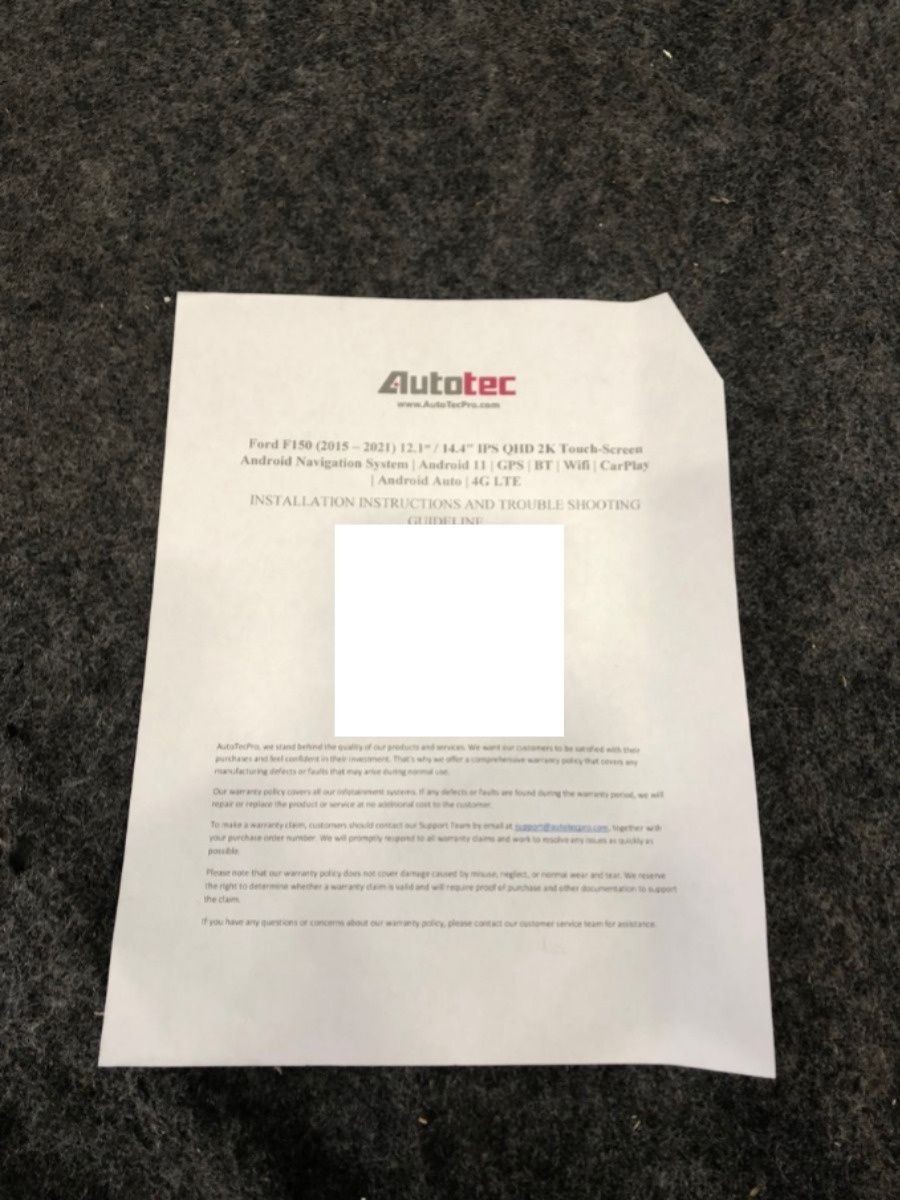 AUTOTEC 14.4" IPS QHD 2K Touch-Screen Navigation for 15-21 Ford F150*