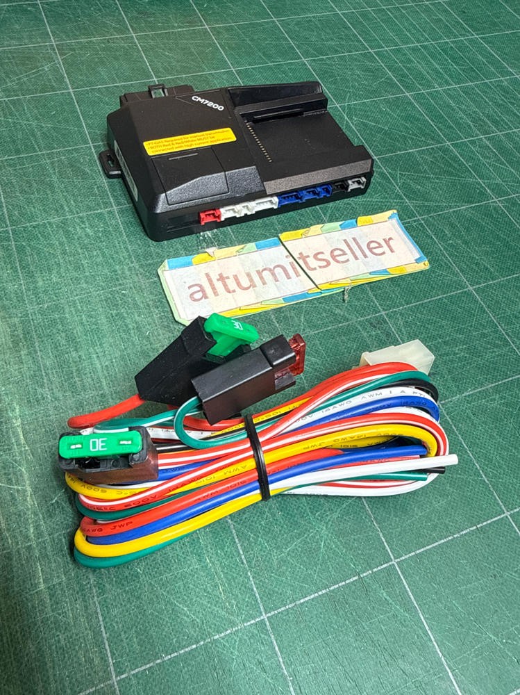 CompuStar Firstech CM7200 Remote Start w/ Box Cable UNTESTED As Shown EUC LOOK