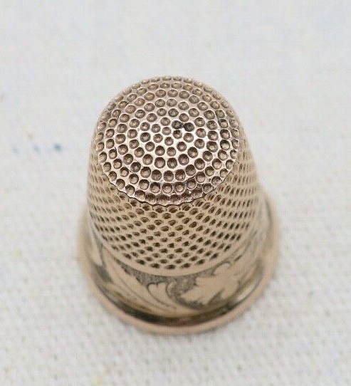 14K Gold ~ FLO'S THIMBLE ~ Size 7