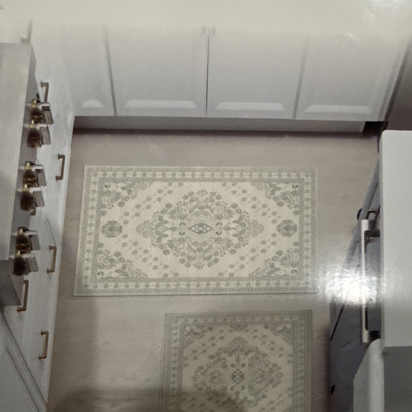 New Wyatt&Ash Washable 2-Pc Runner and Accent Rug Set 30”x46” And 30”x96” Zinn