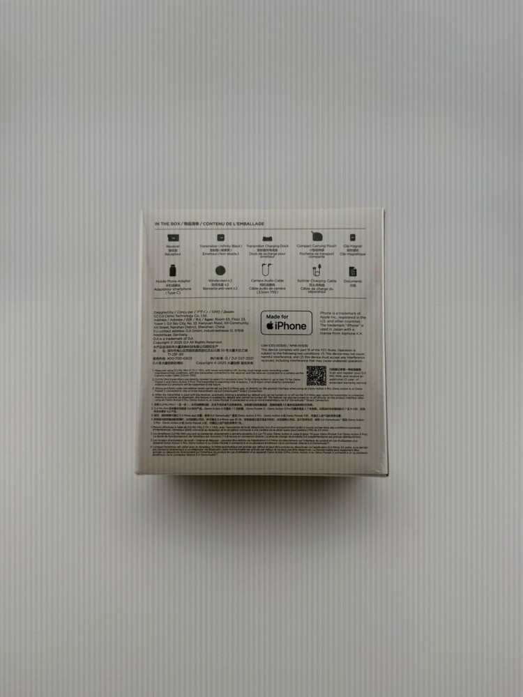 DJI Mic Mini (1TX+1RX),Wireless Lavalier Microphone for iPhone/Camera/Android