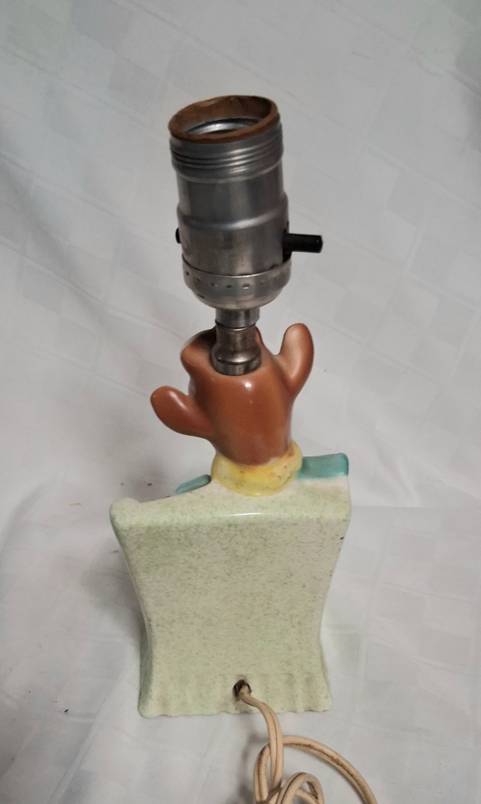 Elsie The Cow Pottery Lamp With Shade Rare Vintage