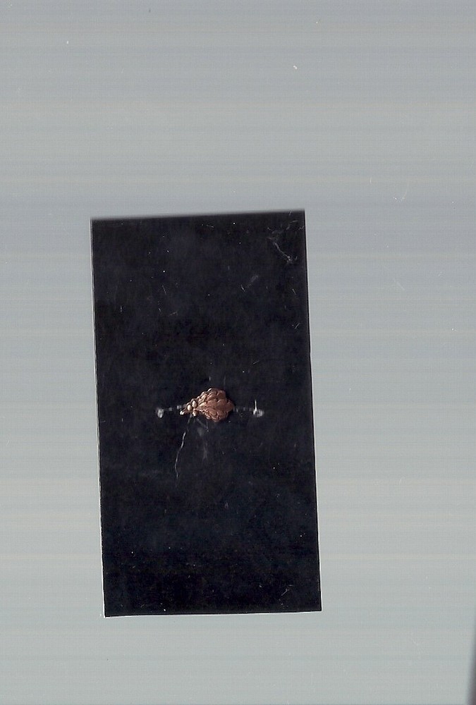 One Bronze Oak Leaf device attachment  5/16 inch size