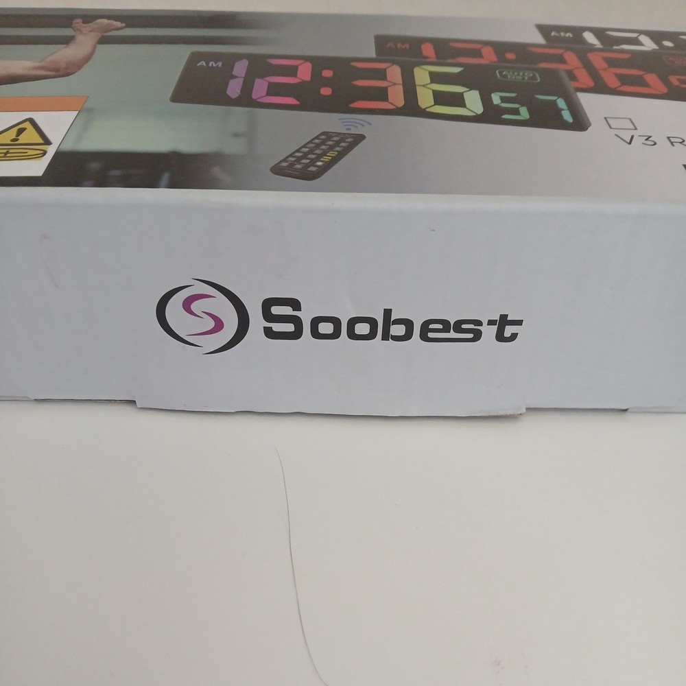 Gym Timer Digital Clock, Soobest Timer w/ Remote, Countdown Timer New in Box