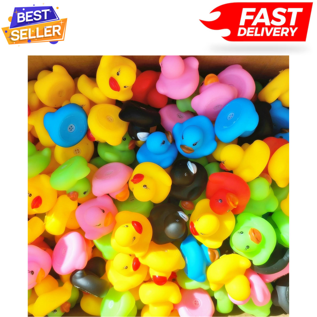 50pcs Rubber Ducks in Bulk,Assortment Duckies for Jeep Ducking Floater Bath Toys
