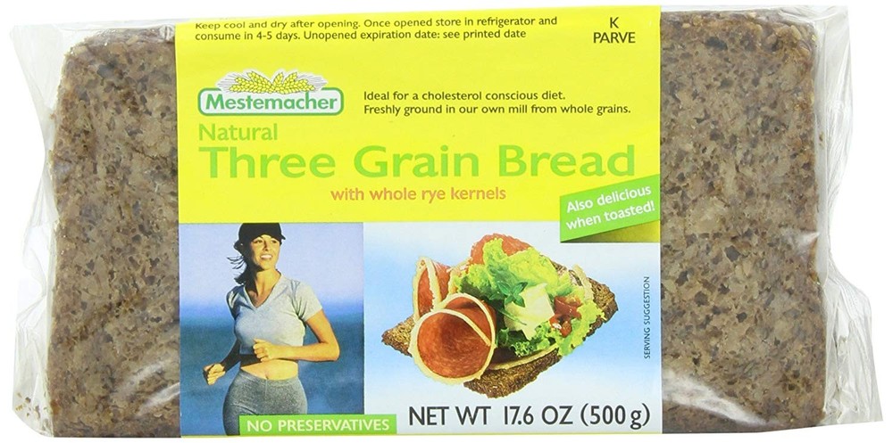 Mestemacher Bread Three Grain, 17.6-Oz
