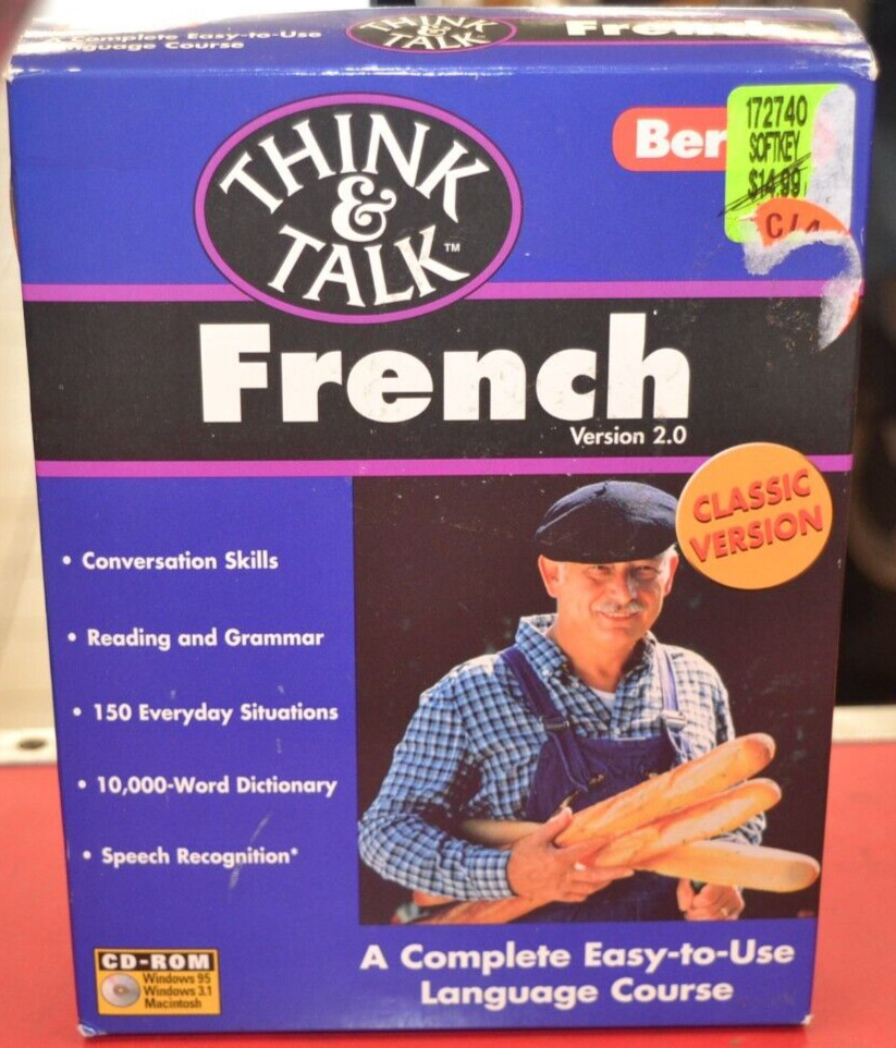 Berlitz Think & Talk French Version 2.0 (PC CD-ROM, 1997)