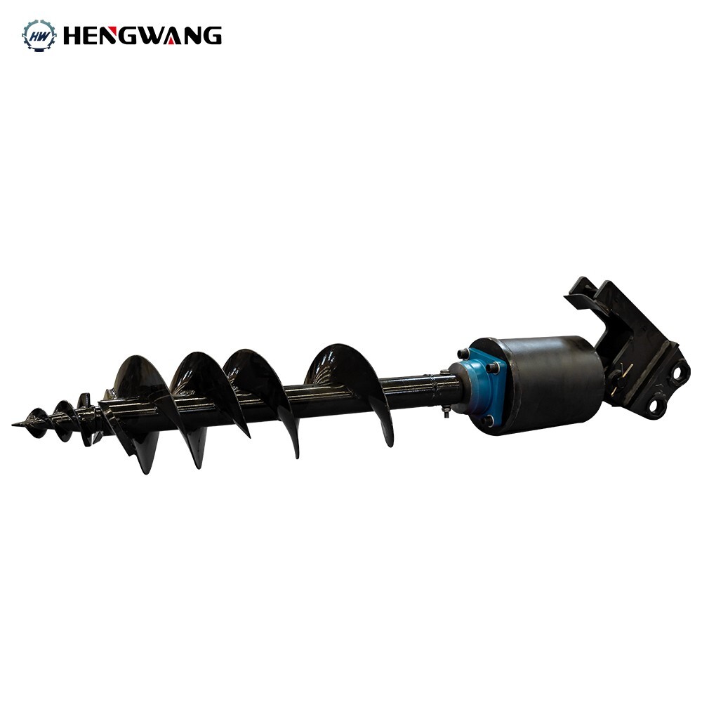 Mini Excavator Attachment Hydraulic Auger High Rotating Speed High Compatibility
