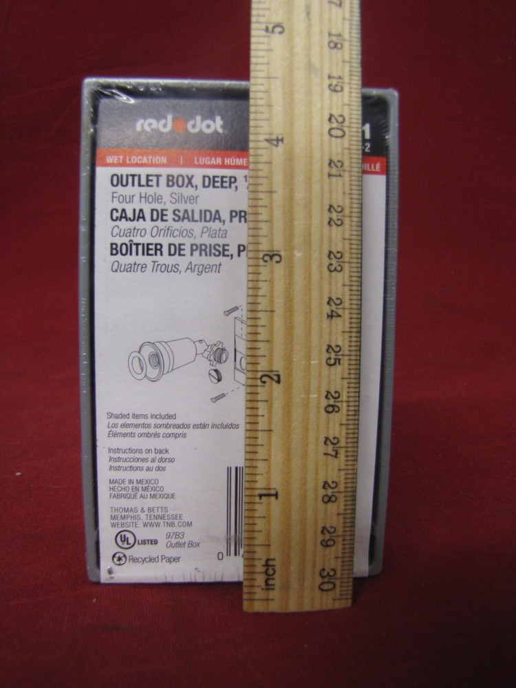 IHD4-1 Red Dot Wet Location Outlet Box NEW!! #9