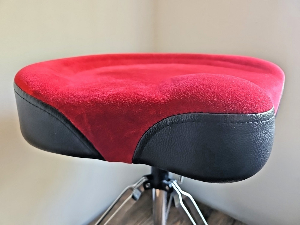 Custom Percussion WMCTR Drum Throne - Red Padded Velvet