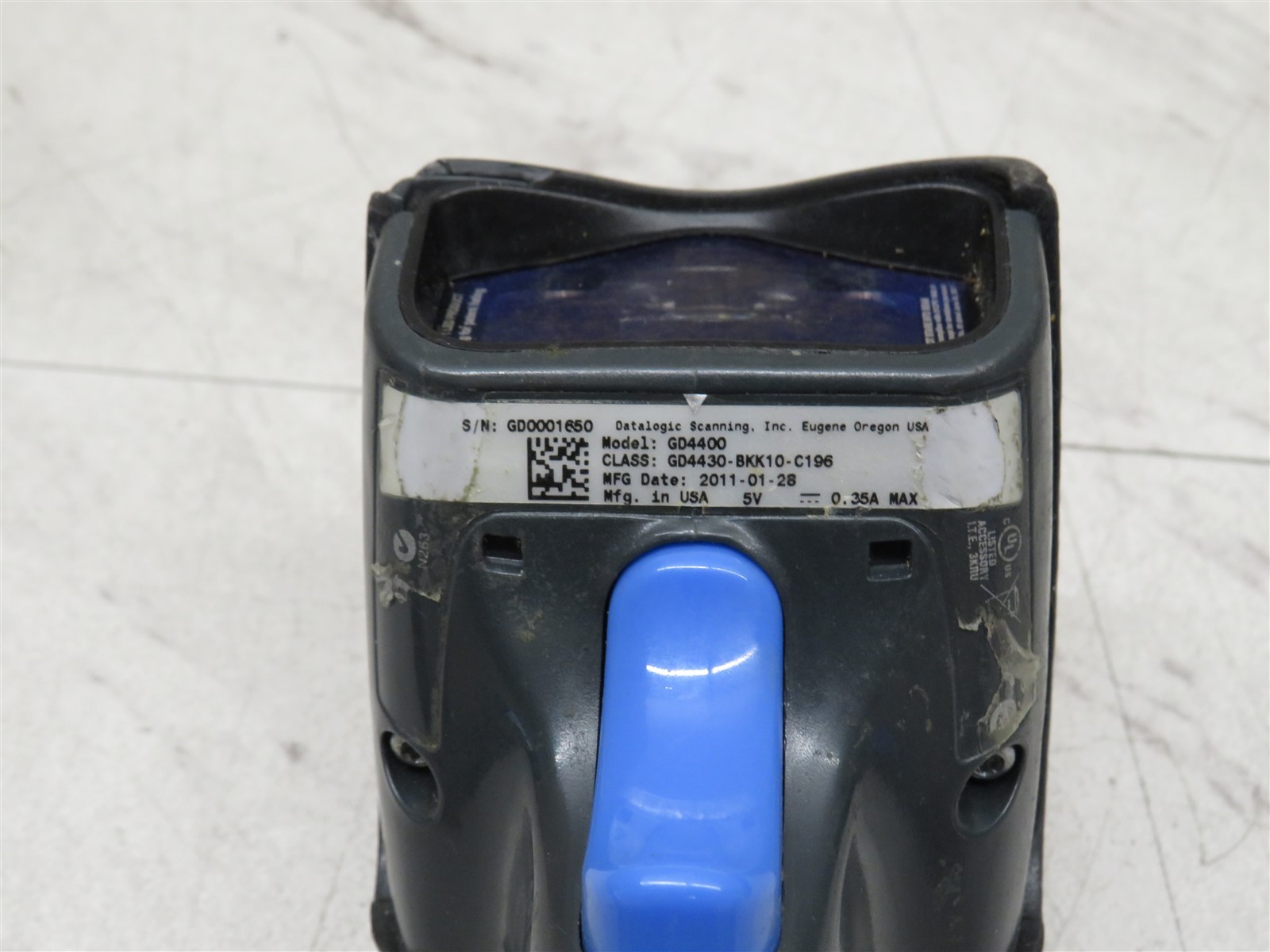Datalogic Gryphon GD4400 Barcode Scanner w/USB GD4430-BKK10-C196