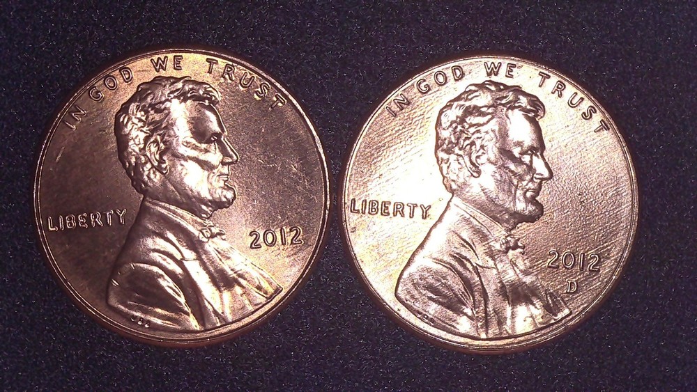 2012-P&D Lincoln Shield Cent (2) Penny Set BRILLIANT UNCIRCULATED