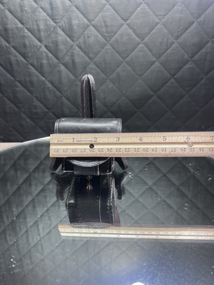 Muzzleloader Cap Or Ball Belt Pouch Black Leather Owb