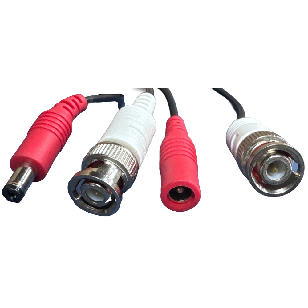 4 PACK 60ft BNC Cables for CCTV Security Camera DVR System w/ BNC FF Connectors