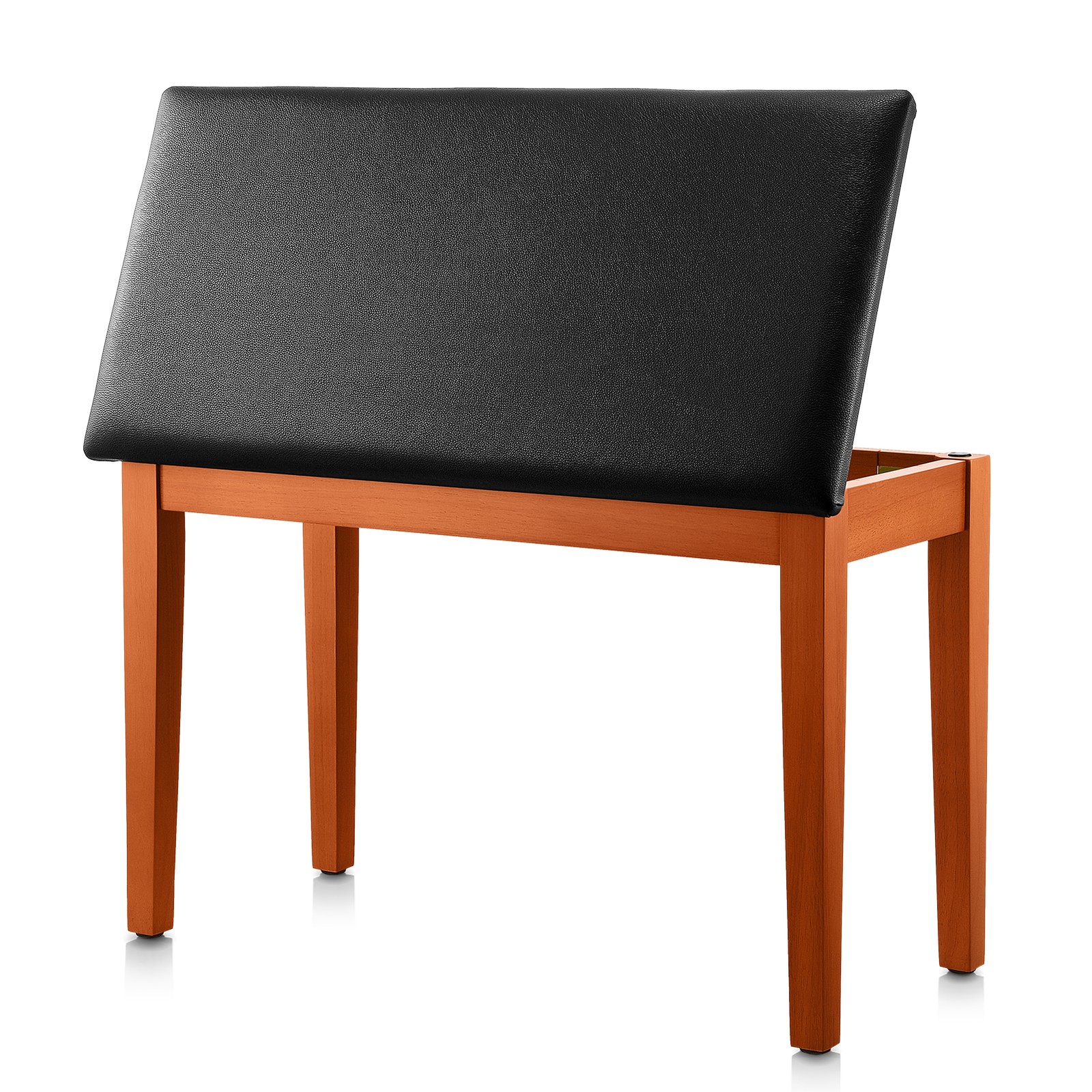 Donner Duet Piano Keyboard Bench with Storage Bookcase Solid Wooden Pad Cushion