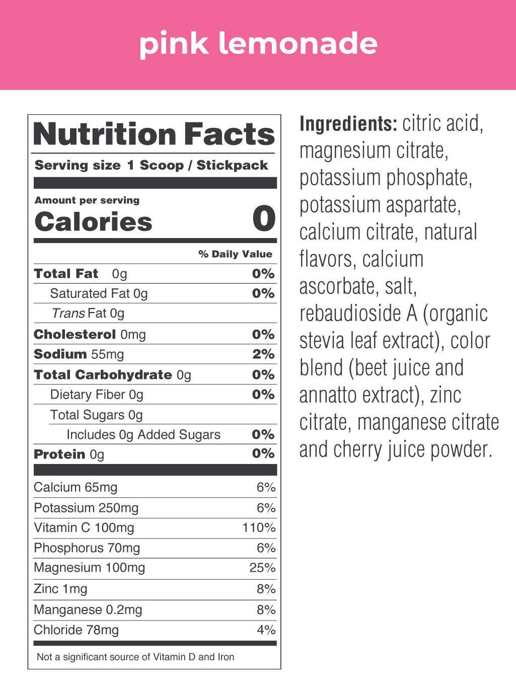 10/26 Ultima Replenisher Electrolyte Hydration Drink Mix, Pink Lemonade, 20 Serv