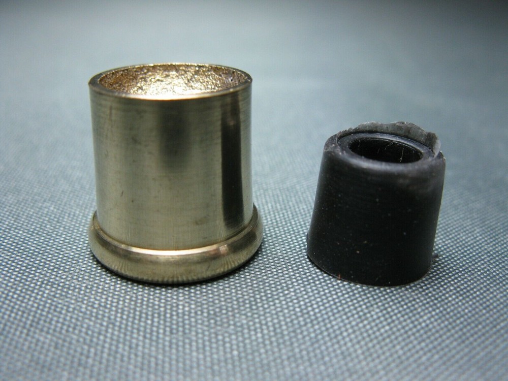 Brass Replacement Part Rubber Tip Walking Stick Cane 0 21/32in