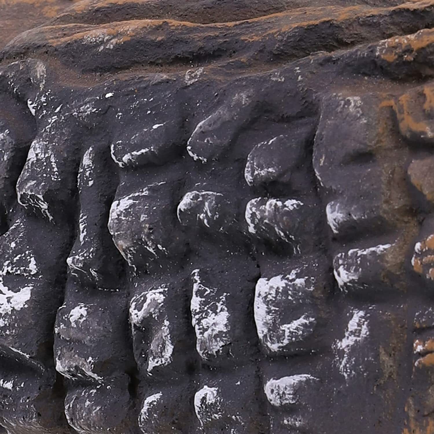 10 Piece Ceramic Wood Set For Gas Fireplace Fake Burning Logs Fire Place Decor