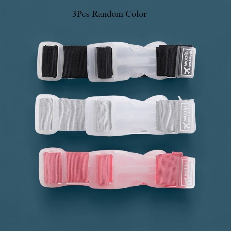 3pcs Random Multifunctional Nylon Luggage Straps And Backpack Straps