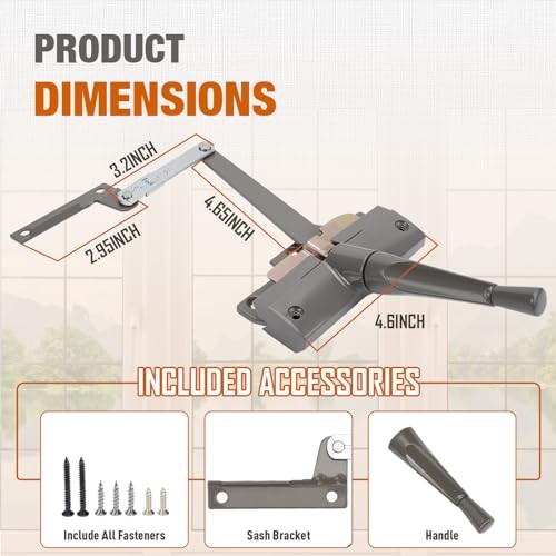 Split Arm Operator for Left Hand with Handle for Replacing Damaged Window