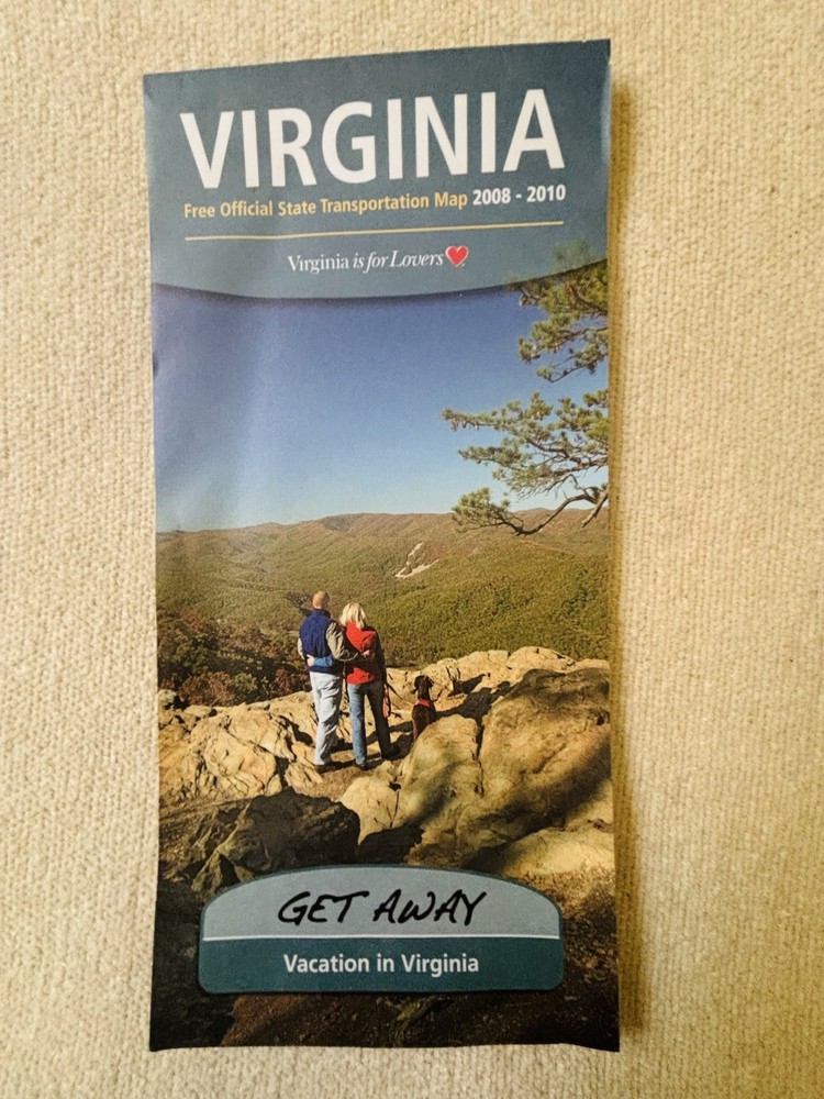 Virginia Official State Transportation Map 2008-2010