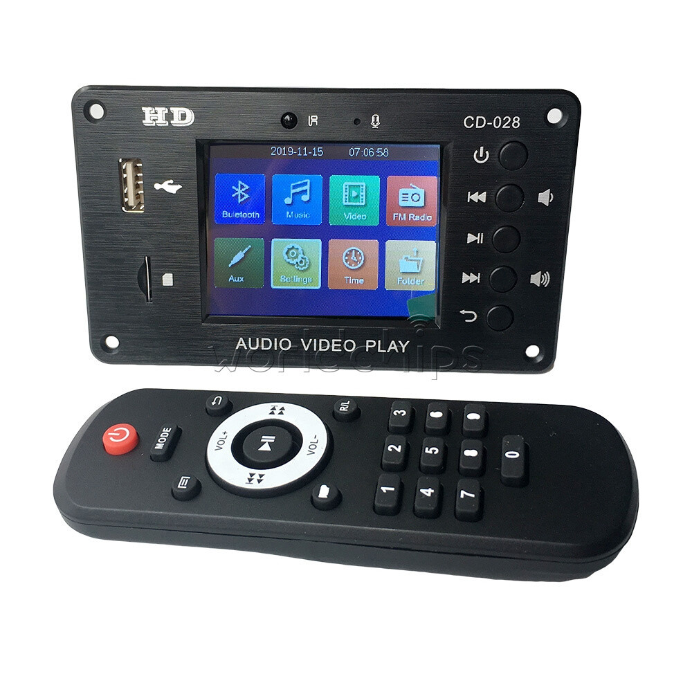2.4'' MP5 Stereo Audio-Decoder Board 5.0 Bluetooth Calls HD Video Player