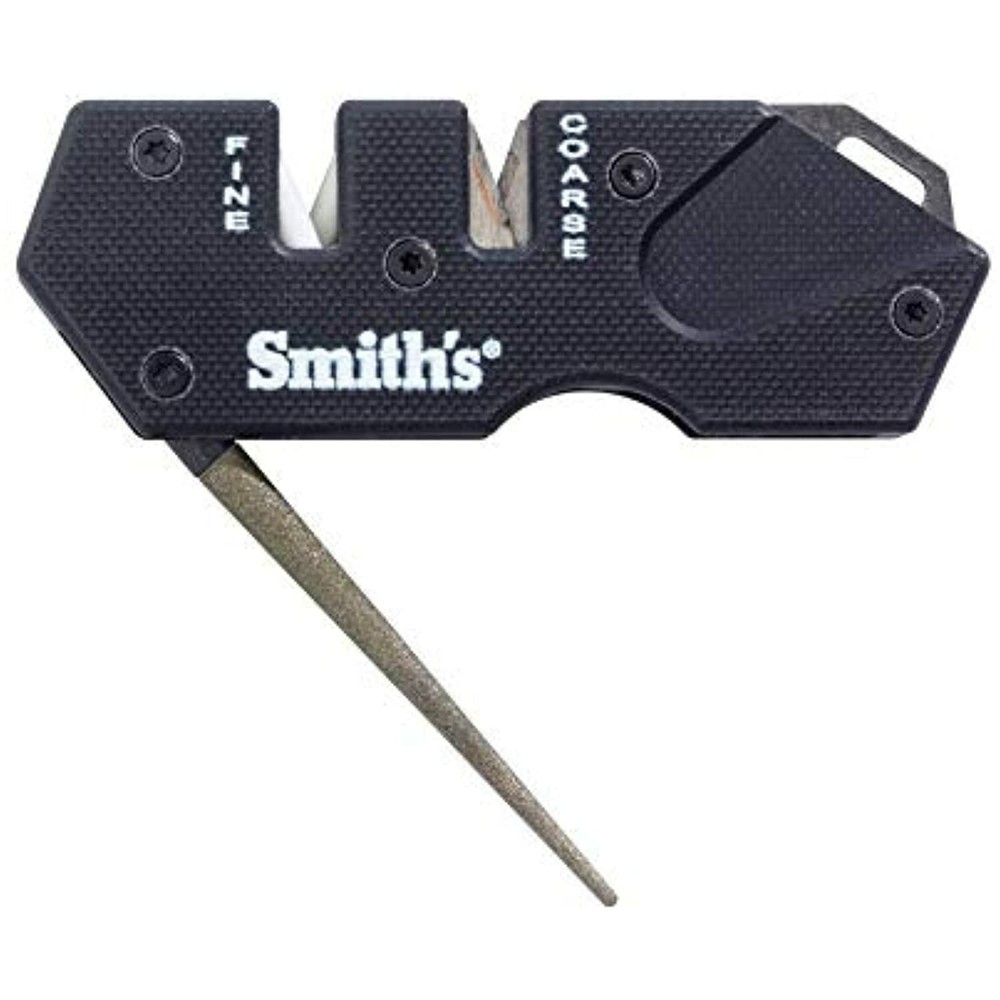 Smith's 50982 Pocket Pal Knife Sharpener-PP1-Mini-Tactical Black