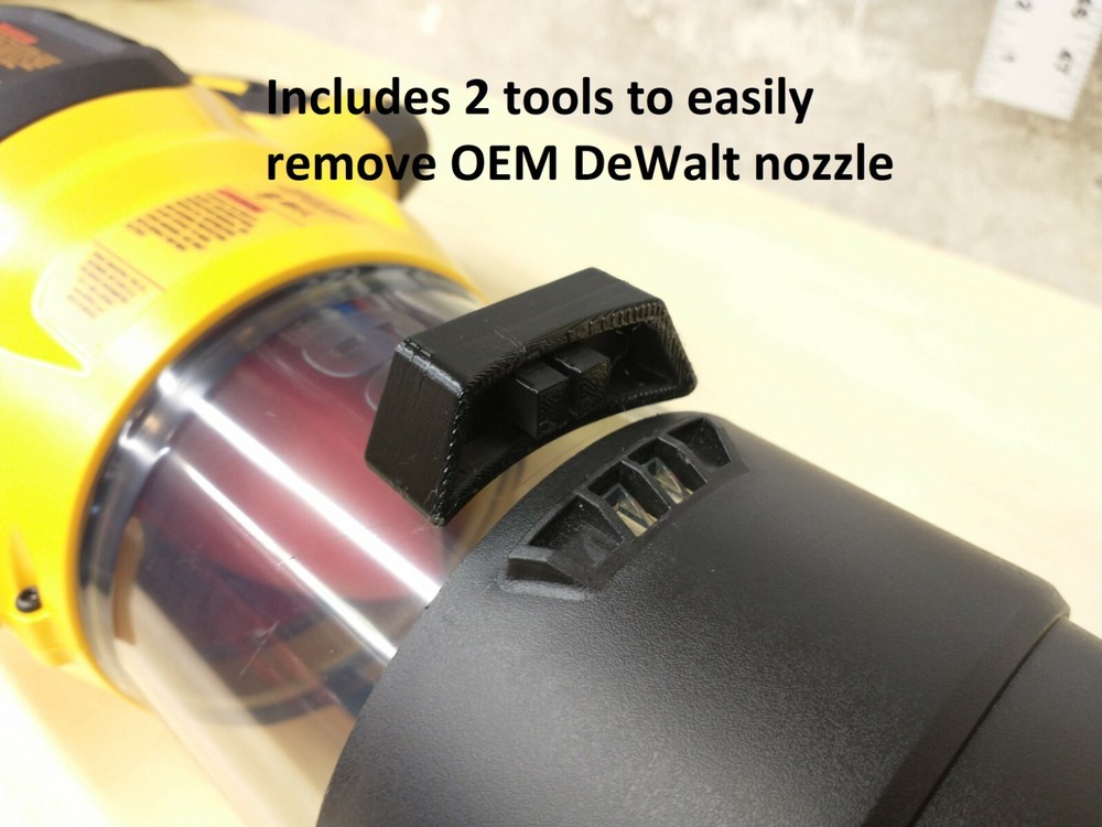 Short, Stubby Nozzle for DeWalt 60V Flexvolt DCBL772 Leaf Blower