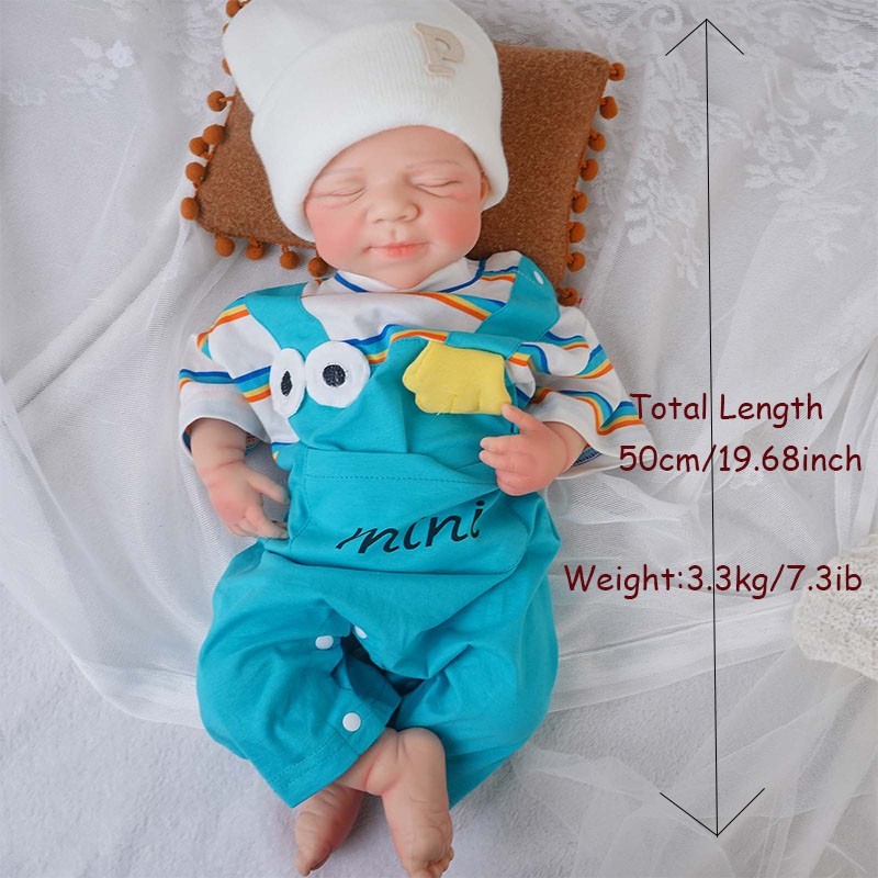 19.68'' silicone reborn doll handmade washable handicrafts gifts companionship