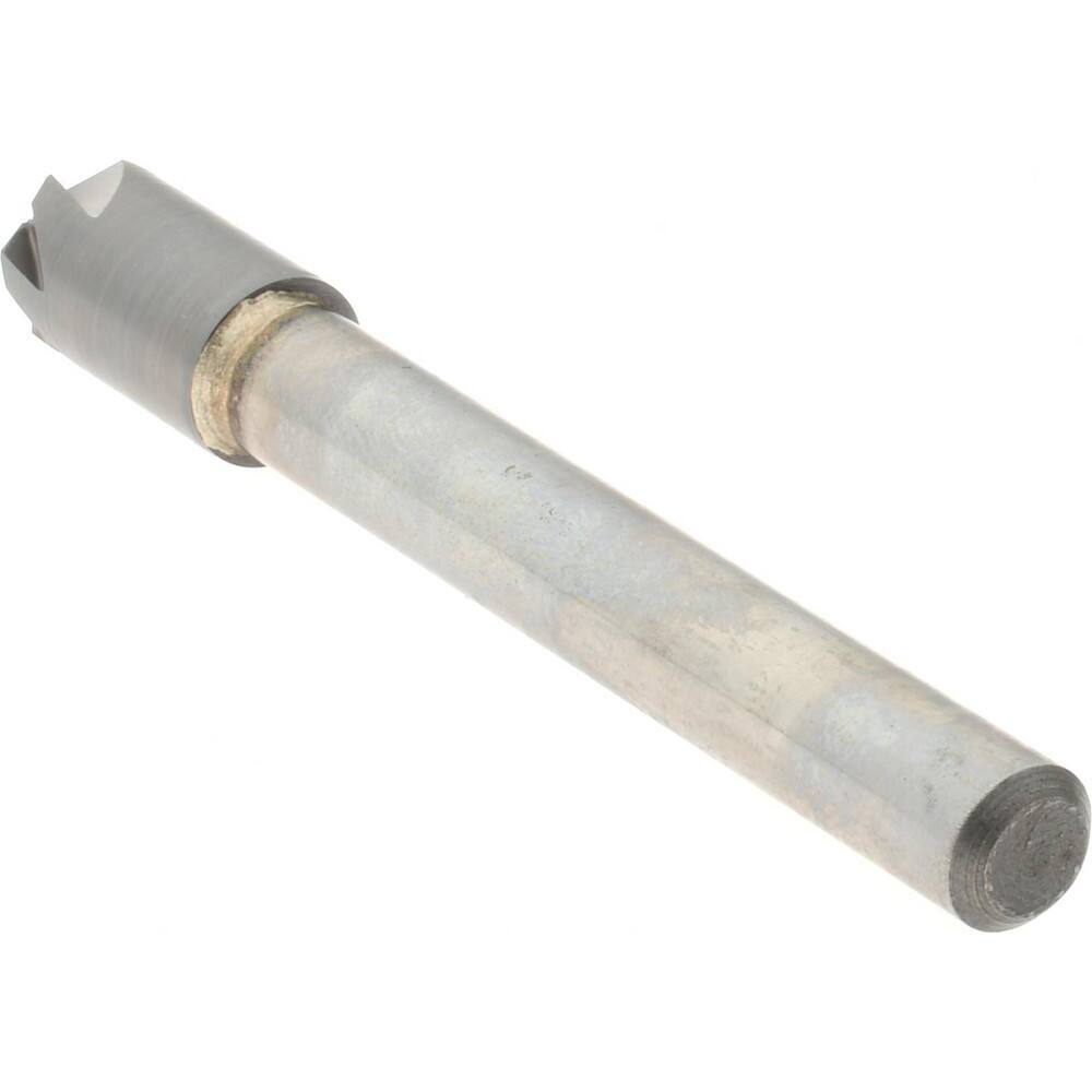 Hertel 5/16" Head Diam, 1/4" Shank, 6 Flute 90° Solid Carbide Countersink Bri...
