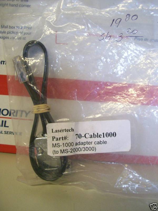 NEW LASERTECH 70-CABLE1000 MS-1000 ADAPTER FOR CABLE