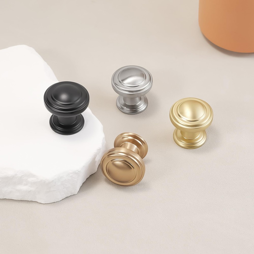 10 Pack Brushed Brass Kitchen Cabinet Knobs Gold Drawer Knobs Kitchen Cabinet...