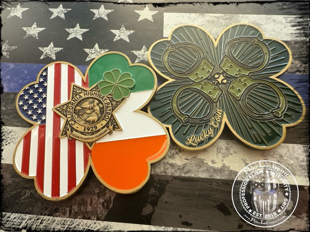 CHP St Patrick Clover Challenge Coin